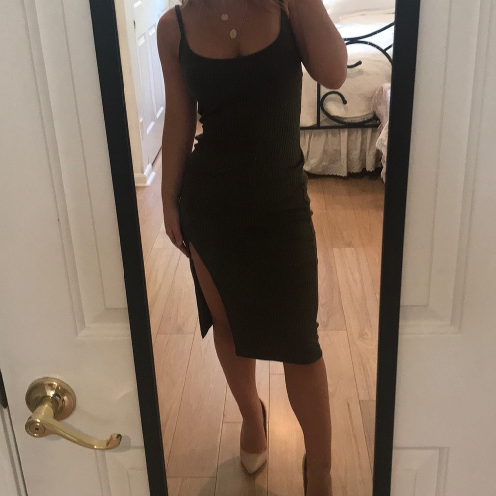 ‼️SUPER CUTE army GREEN SUMMER DRESS 
